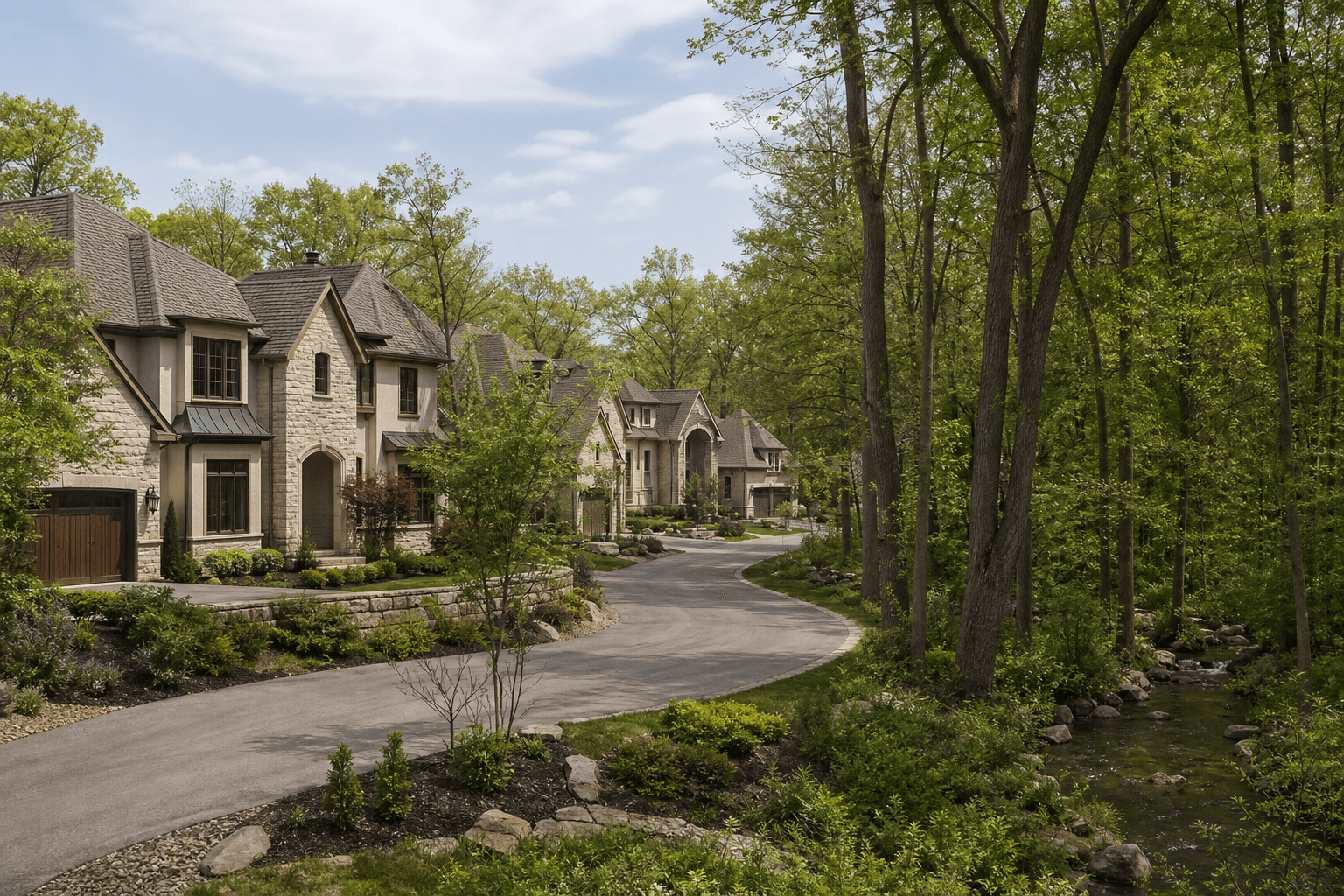 Illustrative AI-generated image of Rosemont Grove amid heritage woodlands